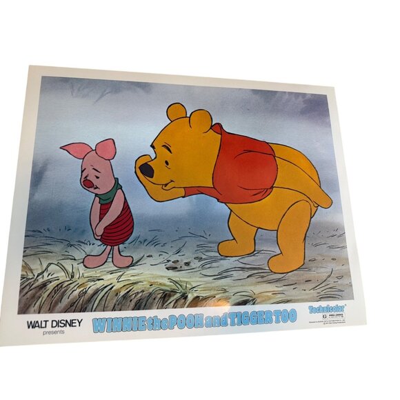 Vintage Walt Disney Winnie The Pooh And Tigger Too 1974 Lithograph Prints Set 4 - Picture 5 of 7
